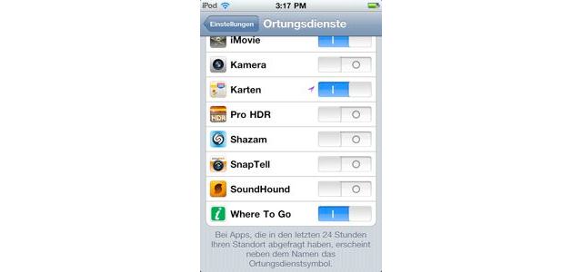 Apple Ortungsdienst