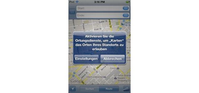 Google Maps Aktiv