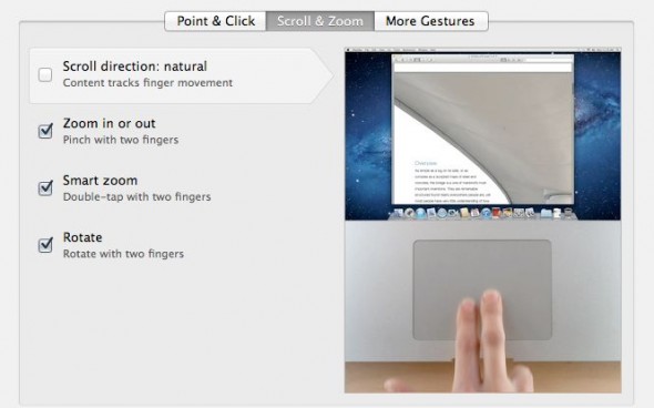 Scroll Richtung