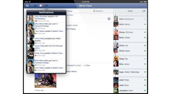 Facebook News iPad
